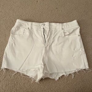 White Jean Shorts, size 27